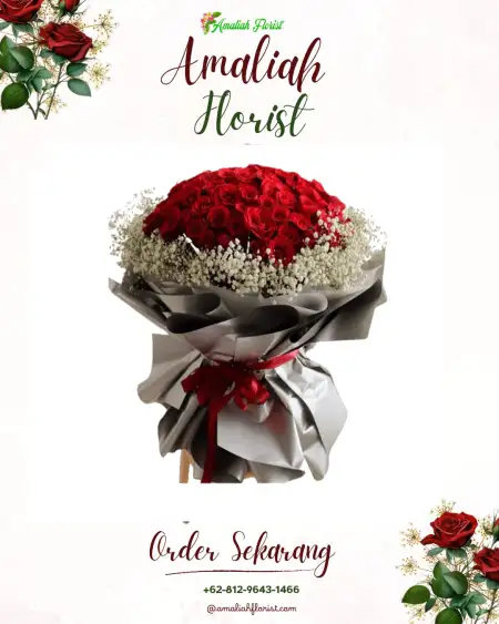 Buket Bunga Napal Putih