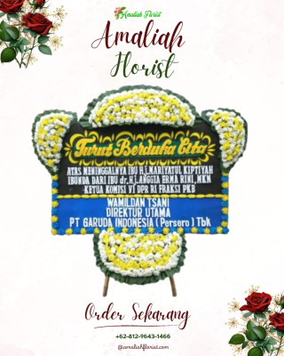 Papan Bunga Duka di Napal Putih