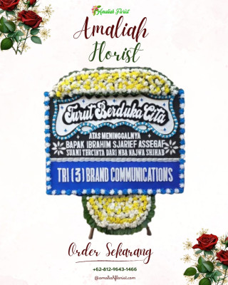 Papan Bunga Duka di Napal Putih